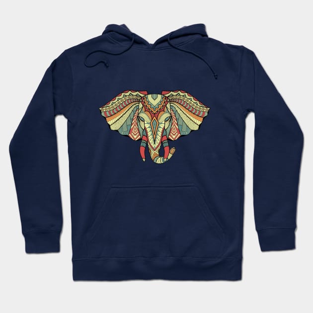 Zentangle Elephant Hoodie by noellelucia713